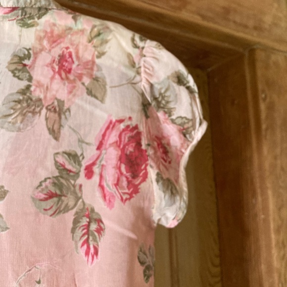 Chiffon blouse, romantic, elegant. Floral - Picture 3 of 6